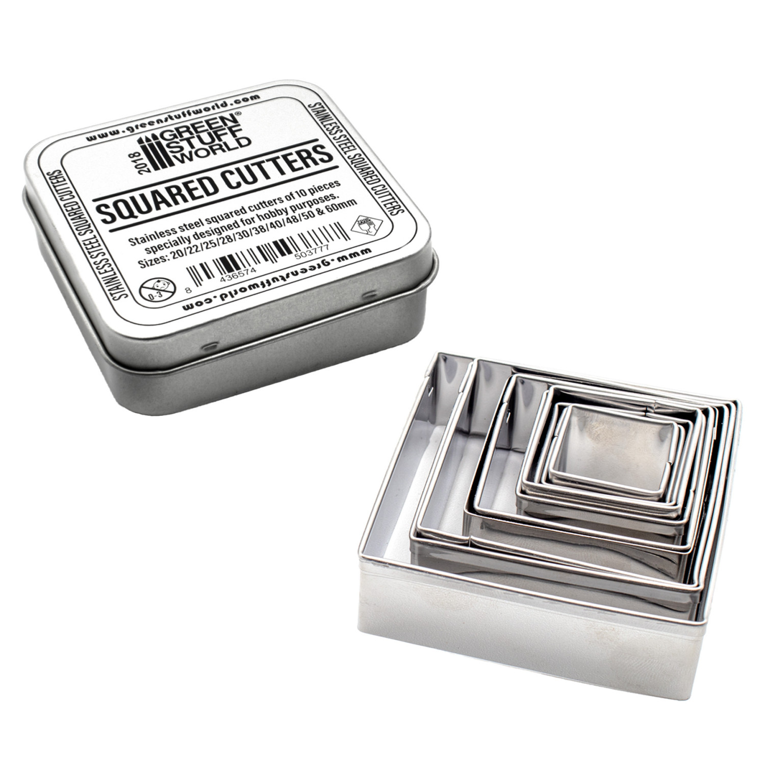 Green Stuff World négyzet alakú vágókészlet